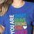 You Are SMART BRAVE STRONG KIND LOVED MOTIVATION TEACHER KID Women's Heather T-Shirt Heather True Royal You Are SMART BRAVE STRONG KIND LOVED MOTIVATION TEACHER KID Women's Heather T-Shirt Heather True Royal