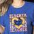 Social Studies Teacher Pencil Heart Leopard Back To School Women's Heather T-Shirt Heather True Royal Social Studies Teacher Pencil Heart Leopard Back To School Women's Heather T-Shirt Heather True Royal