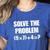Solve The Problem 67 Teacher Women's Heather T-Shirt Heather True Royal Solve The Problem 67 Teacher Women's Heather T-Shirt Heather True Royal