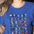SPANISH ALPHABET MAESTRA SPANISH TEACHER Women's Heather T-Shirt Heather True Royal SPANISH ALPHABET MAESTRA SPANISH TEACHER Women's Heather T-Shirt Heather True Royal