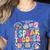 I Speak Toddler Back To School Teacher Women's Heather T-Shirt Heather True Royal I Speak Toddler Back To School Teacher Women's Heather T-Shirt Heather True Royal