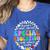 Special Education Teacher SPED Squad Team Kids Men Groovy Women's Heather T-Shirt Heather True Royal
