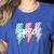 SPED Teacher Squad Lightning Bolt Special Education Women's Heather T-Shirt Heather True Royal SPED Teacher Squad Lightning Bolt Special Education Women's Heather T-Shirt Heather True Royal
