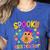 Spooky ESOL Teacher Halloween ESOL Teaching Coquette Women's Heather T-Shirt Heather True Royal Spooky ESOL Teacher Halloween ESOL Teaching Coquette Women's Heather T-Shirt Heather True Royal