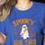 Spooky Science Teacher Ghost Halloween School Women Women's Heather T-Shirt Heather True Royal Spooky Science Teacher Ghost Halloween School Women Women's Heather T-Shirt Heather True Royal