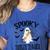 Spooky Toddler Teacher Halloween School Women's Heather T-Shirt Heather True Royal Spooky Toddler Teacher Halloween School Women's Heather T-Shirt Heather True Royal