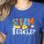 Steam Teacher Science Tech Engineering Arts Maker Women's Heather T-Shirt Heather True Royal