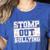 Stomp Out Bullying Back To School Education Teacher Women's Heather T-Shirt Heather True Royal