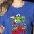 My Students Stole My Heart Teacher Holiday Merry Christmas Women's Heather T-Shirt Heather True Royal
