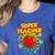 Superhero Teacher Appreciation Teaching Tee Women's Heather T-Shirt Heather True Royal