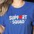 Support Squad Cute Heart Supportive Teacher Team Member Women's Heather T-Shirt Heather True Royal