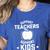 Support Teachers Support Kids Teacher Red For Ed 2019 Women's Heather T-Shirt Heather True Royal