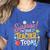 Surprise I'm Your Teacher Today Women's Heather T-Shirt Heather True Royal