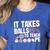 It Takes Balls To Teach Pe Teacher Chaos Coordinator US Flag Women's Heather T-Shirt Heather True Royal
