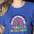 It Takes A Big Heart To Shape Little Minds Teacher Assistant Women's Heather T-Shirt Heather True Royal It Takes A Big Heart To Shape Little Minds Teacher Assistant Women's Heather T-Shirt Heather True Royal