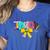 Teach Coquette Bow Teacher Back To School Happy First Day Women's Heather T-Shirt Heather True Royal