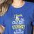 I Teach The Cutest Bees In The Beehive Kindergarten Teacher Women's Heather T-Shirt Heather True Royal