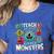I Teach The Cutest Little Monsters Teacher Halloween Outfit Women's Heather T-Shirt Heather True Royal I Teach The Cutest Little Monsters Teacher Halloween Outfit Women's Heather T-Shirt Heather True Royal