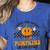 I Teach The Cutest Pumpkins In The Patch Groovy Teacher Fall Women's Heather T-Shirt Heather True Royal