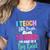 I Teach Little People To Read Reading Teacher For Men Women Girls Kids Women's Heather T-Shirt Heather True Royal