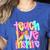 Teach Love Inspire Preppy Back To School Teacher Women Women's Heather T-Shirt Heather True Royal Teach Love Inspire Preppy Back To School Teacher Women Women's Heather T-Shirt Heather True Royal