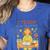 I Teach In My Pajamas Crayon Home School Teacher PJs Women's Heather T-Shirt Heather True Royal