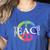 Teach Peace For Teachers And Educators Counselor Women's Heather T-Shirt Heather True Royal Teach Peace For Teachers And Educators Counselor Women's Heather T-Shirt Heather True Royal