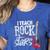 I Teach Rock Stars Music Teacher Guitar Player Women's Heather T-Shirt Heather True Royal I Teach Rock Stars Music Teacher Guitar Player Women's Heather T-Shirt Heather True Royal