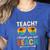 Teach I Thought You Said Beach Teacher Summer Vacation Women's Heather T-Shirt Heather True Royal