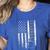 Teacher American Flag Teacher's Day Teaching Women's Heather T-Shirt Heather True Royal
