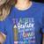 Teacher Besties Because Going Crazy Alone Is Not As Much Fun Women's Heather T-Shirt Heather True Royal Teacher Besties Because Going Crazy Alone Is Not As Much Fun Women's Heather T-Shirt Heather True Royal