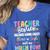 Teacher Besties Matching Teacher Besties Women's Heather T-Shirt Heather True Royal Teacher Besties Matching Teacher Besties Women's Heather T-Shirt Heather True Royal