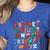 Teacher Christmas Alphabet Back To School Holiday Learning Women's Heather T-Shirt Heather True Royal Teacher Christmas Alphabet Back To School Holiday Learning Women's Heather T-Shirt Heather True Royal