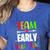 Teacher Early Childhood Education Preschool Head Start Crew Women's Heather T-Shirt Heather True Royal Teacher Early Childhood Education Preschool Head Start Crew Women's Heather T-Shirt Heather True Royal