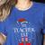 The Teacher Elf Christmas Family Matching Group Xmas Women's Heather T-Shirt Heather True Royal The Teacher Elf Christmas Family Matching Group Xmas Women's Heather T-Shirt Heather True Royal