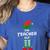 The Teacher Elf Family Matching Group Idea Christmas Women's Heather T-Shirt Heather True Royal The Teacher Elf Family Matching Group Idea Christmas Women's Heather T-Shirt Heather True Royal