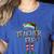 The Teacher Elf Shirt Matching Family Christmas Elf Men Women Kids Women's Heather T-Shirt Heather True Royal