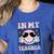 In My Teacher Era Groovy Tie Dye Back To School Cute Teacher Women's Heather T-Shirt Heather True Royal