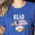 Teacher Library Read Book Club Piggie Elephant Pigeons Men Women Kids Women's Heather T-Shirt Heather True Royal