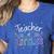 Teacher Of Littles Daycare Pre-k Kindergarten Teacher Women's Heather T-Shirt Heather True Royal Teacher Of Littles Daycare Pre-k Kindergarten Teacher Women's Heather T-Shirt Heather True Royal