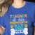 Teacher Off Duty Promoted To Stay At Home Dog Mom Teachers Women's Heather T-Shirt Heather True Royal Teacher Off Duty Promoted To Stay At Home Dog Mom Teachers Women's Heather T-Shirt Heather True Royal