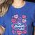 Teacher Positive Affirmations Candy Heart Valentine's Day Women's Heather T-Shirt Heather True Royal Teacher Positive Affirmations Candy Heart Valentine's Day Women's Heather T-Shirt Heather True Royal