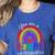 Teacher You Are a Rainbow Of Possibilities Funny Women's Heather T-Shirt Heather True Royal Teacher You Are a Rainbow Of Possibilities Funny Women's Heather T-Shirt Heather True Royal