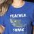 Teacher Shark Shirt Christmas Idea For Him Her Women's Heather T-Shirt Heather True Royal