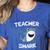 Teacher Shark Teaching Back To School Kindergarten Women's Heather T-Shirt Heather True Royal