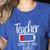 Teacher Summer Recharge Required Last Day School Women Women's Heather T-Shirt Heather True Royal Teacher Summer Recharge Required Last Day School Women Women's Heather T-Shirt Heather True Royal