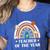 Teacher Of The Year Best Teacher Ever Men Women Women's Heather T-Shirt Heather True Royal Teacher Of The Year Best Teacher Ever Men Women Women's Heather T-Shirt Heather True Royal