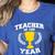 Teacher Of The Year For Men Women Women's Heather T-Shirt Heather True Royal Teacher Of The Year For Men Women Women's Heather T-Shirt Heather True Royal