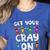 Teacher's Get Your Cray On Dabbing Crayons Women's Heather T-Shirt Heather True Royal Teacher's Get Your Cray On Dabbing Crayons Women's Heather T-Shirt Heather True Royal