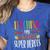 Teaching My Favorite Superheros Men Women SPED Teacher Women's Heather T-Shirt Heather True Royal Teaching My Favorite Superheros Men Women SPED Teacher Women's Heather T-Shirt Heather True Royal